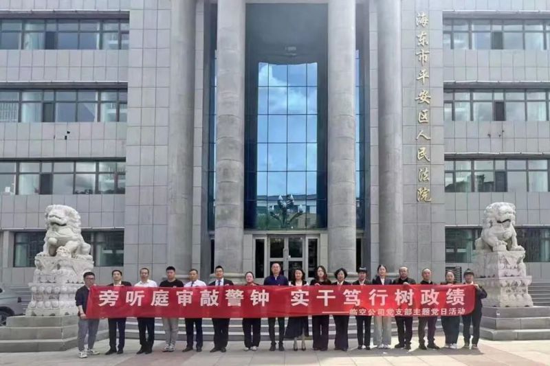 臨空公司黨支部赴平安區人民法院開展主題黨日活動